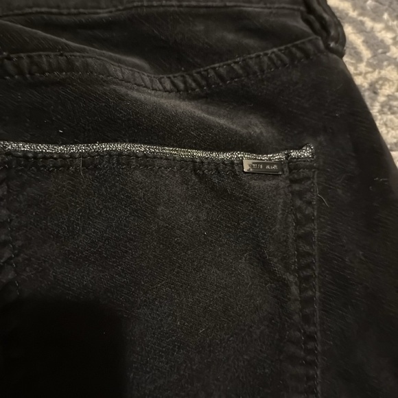 White House Black Market Mid-rise Velvet Black Skinny Jeans Size 2 - Picture 9 of 10